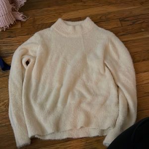 Fuzzy target sweater